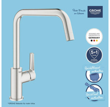 Robinet de cuisine Grohe avec bec haut