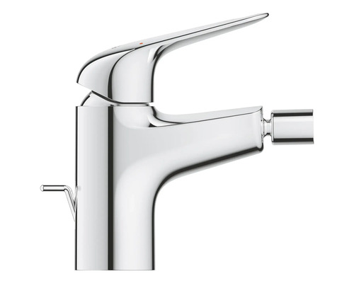 Verchromter Bidetmischer mit Hebel