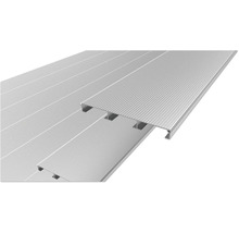 Détail de lames de terrasse en aluminium