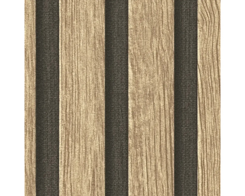 Tapete mit Holz- und Streifenmuster