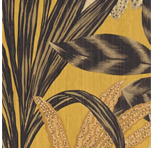 Nahaufnahme einer Tapete mit Blattmuster