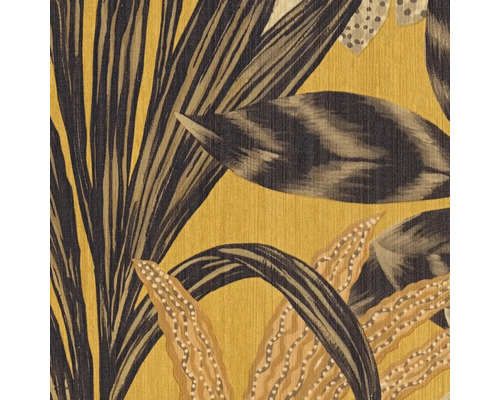 Nahaufnahme einer Tapete mit Blattmuster