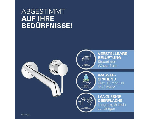 Grohe Armatur mit einstellbarer Belüftung, Wassersparfunktion und langlebiger Oberfläche