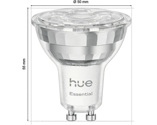 Lampe LED Hue Essential GU10, 50 millimètres de diamètre