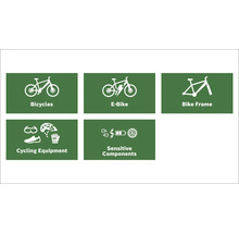 Illustrations de vélos, vélos électriques, cadres de vélos, accessoires de vélos et composants sensibles