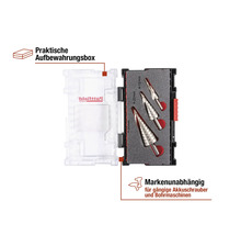 Stufenbohrer Set mit Aufbewahrungsbox