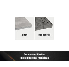 Dalle de béton et bloc de béton