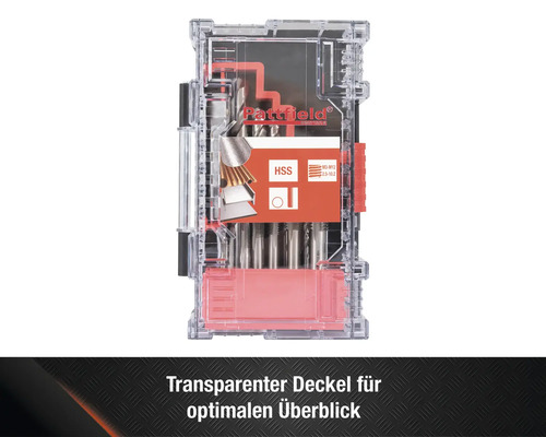Rattfield Gewindeschneider Satz in transparenter Box