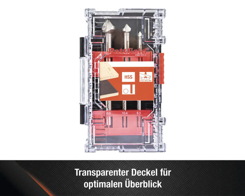 Pattfield Bohrerset im transparenten Koffer