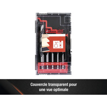 Set de forets à bois Pattfield de six pièces dans une boîte transparente