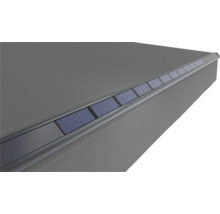 Store de terrasse avec panneaux solaires