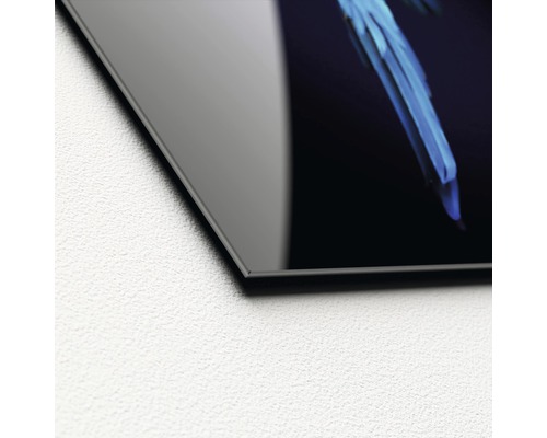 Detailansicht einer Glasbild Ecke