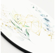Dekoratives Wandbild mit floralem Design und geometrischem Herz