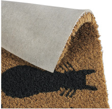 Fussmatte mit Katzenmotiv aus Kokosfasern