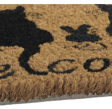 Fußmatte aus Kokosfaser mit Schriftzug