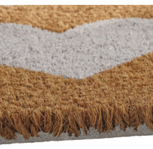 Fussmatte aus Kokosfaser mit Muster