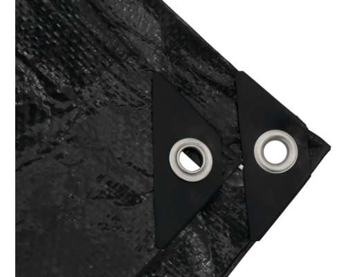 Detailansicht einer Plane mit Ösen zur Befestigung