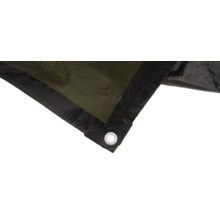 Detailansicht einer Gewebeplane mit Öse