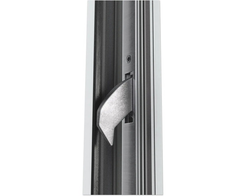 Vue détaillée d'un cadre de fenêtre avec poignée