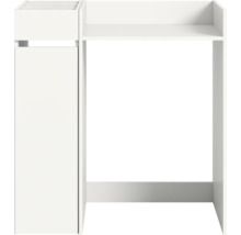 Weißer Waschtisch mit Stauraumelement