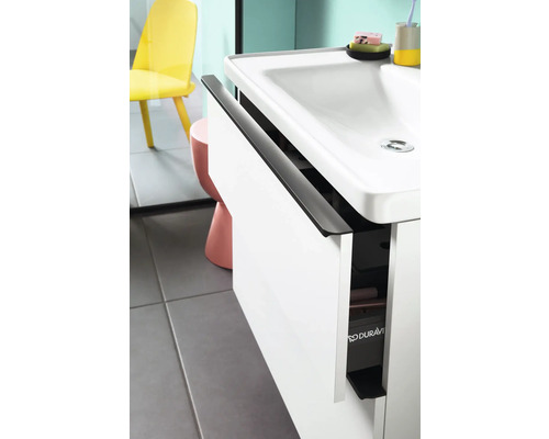 Waschtischunterschrank mit Auszug und Duravit Logo