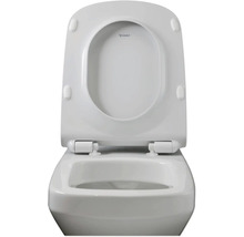 Toilettes en céramique avec couvercle de toilette ouvert