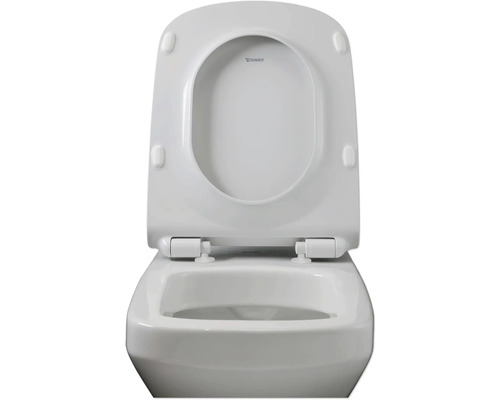 Toilettes en céramique avec couvercle de toilette ouvert