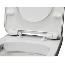 Siège de toilette avec couvercle ouvert