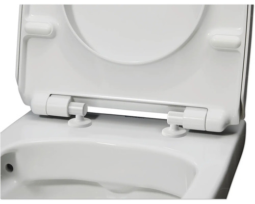 Siège de toilette avec couvercle ouvert