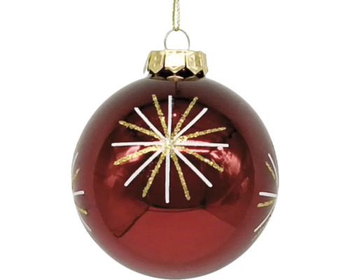 Boule de Noël avec motif étoilé