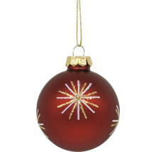 Boule de Noël avec motif étoile à suspendre