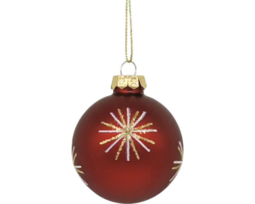 Boule de Noël avec motif étoile à suspendre