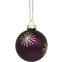 Weihnachtskugel mit Sternmuster zum Aufhängen