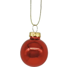 Rote Weihnachtskugel mit Aufhänger