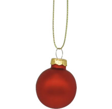 Rote Weihnachtskugel mit Aufhänger