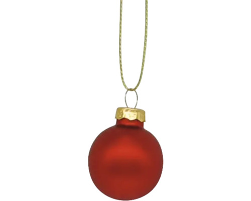 Rote Weihnachtskugel mit Aufhänger