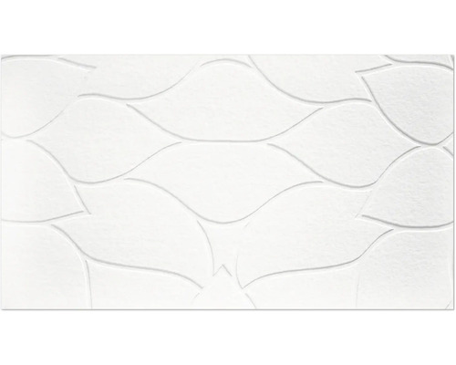 Weisse Relieffliese mit abstraktem Muster