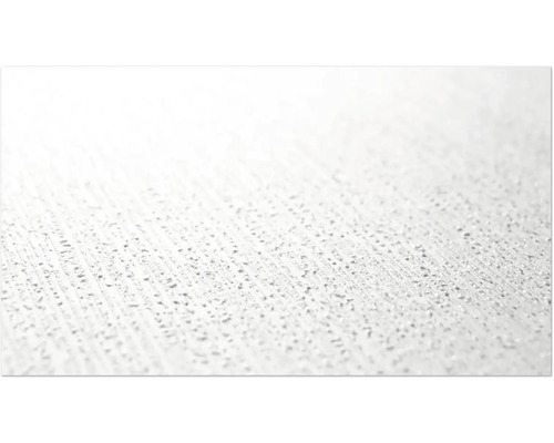 Nahaufnahme einer weißen Vinyltapete mit leichter Textur