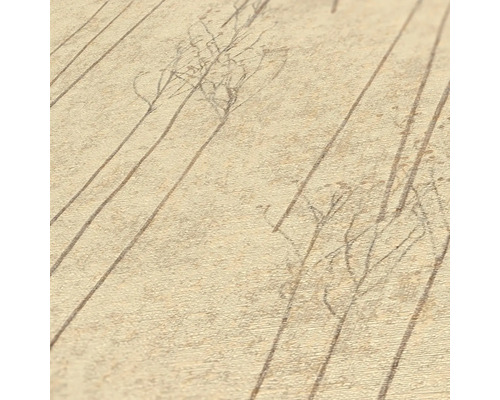 Papier peint avec motifs linéaires et floraux