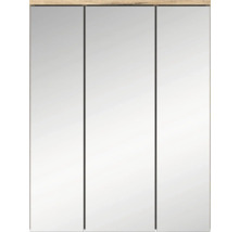 Armoire de toilette avec trois portes et structure en bois