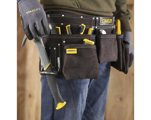 Ceinture porte-outils Stanley avec outils et marteau