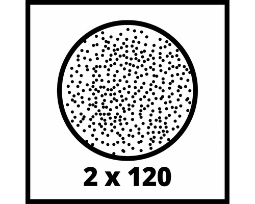 Symbole pour papier abrasif grain 2 x 120
