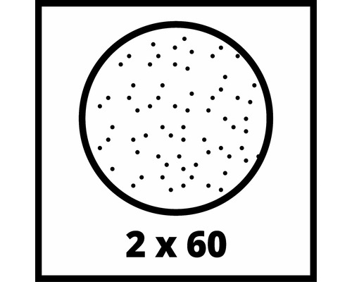 Symbole pour 2 fois 60 papier abrasif