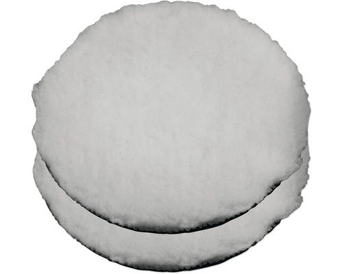 Deux feuilles de papier rondes aux bords irréguliers