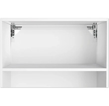 Aménagement intérieur d'une armoire à étagères blanche