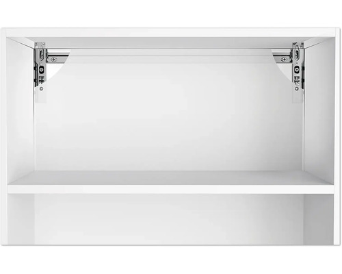 Aménagement intérieur d'une armoire à étagères blanche