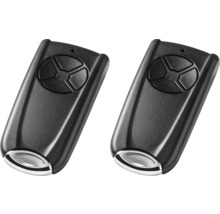 Deux émetteurs manuels sans fil pour commander les portes de garage