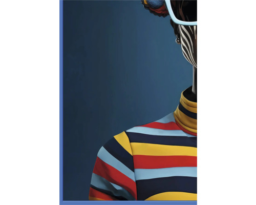 Illustration eines Oberteils mit Streifenmuster