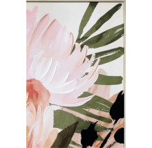 Peinture avec motif floral dans un cadre