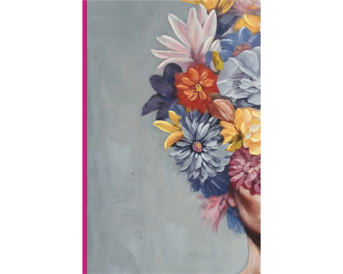 Peinture avec arrangement floral